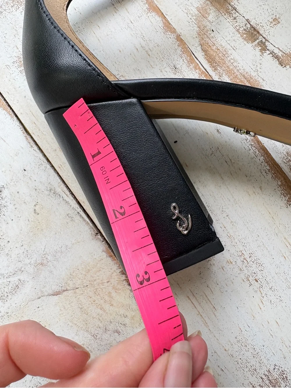 Sam Edelman Daniella block heel sandals black leather party formal sz 7 EUC